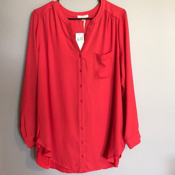 Pleione Tops - Dark Orange Blouse